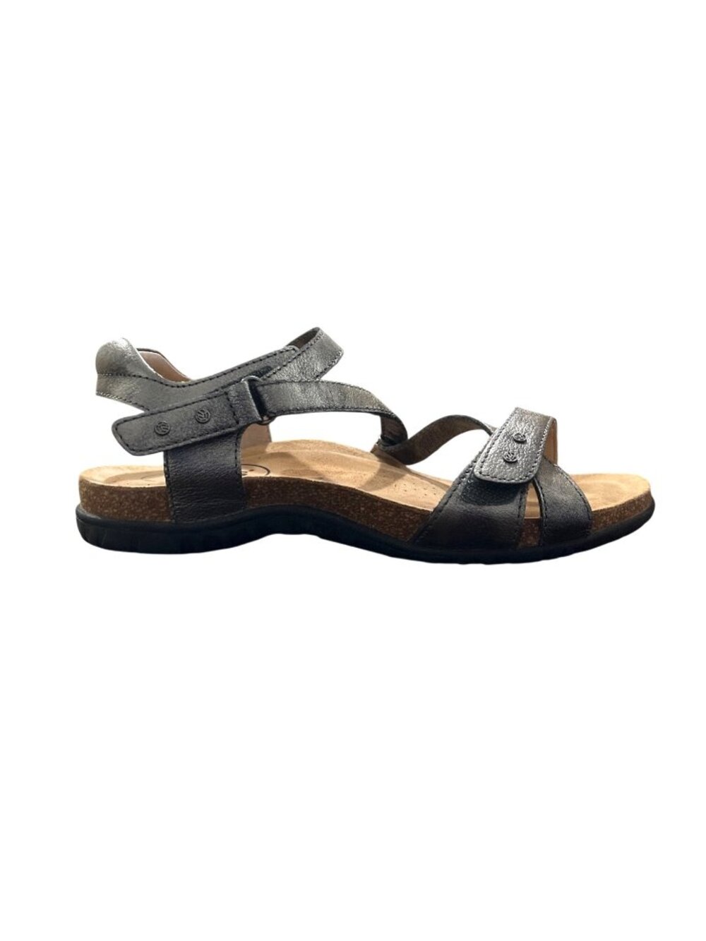 Taos Footwear Womens Size 6 Sandals Grand Z Leather GRZ13978 Pewter - Picture 4 of 10